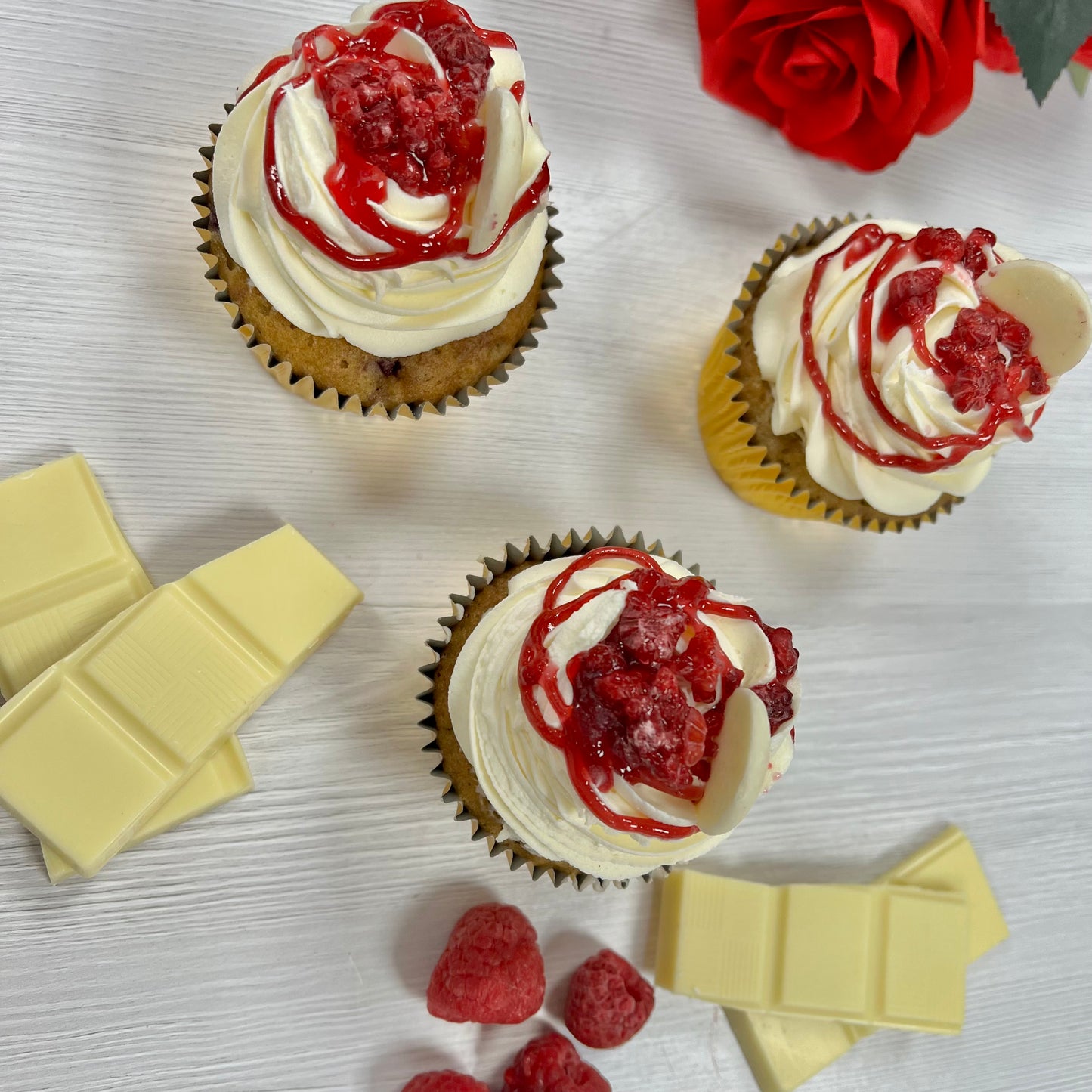 Raspberry And White Chocolate Cupcakes
